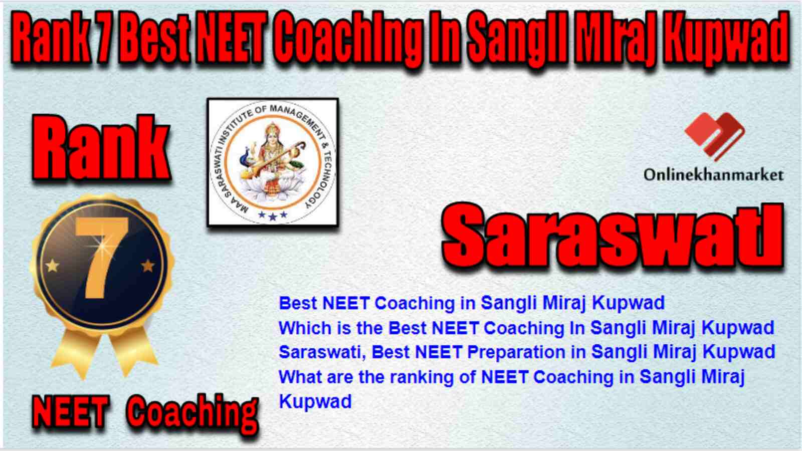 Rank 7 Best NEET Coaching in Sangli Miraj Kupwad