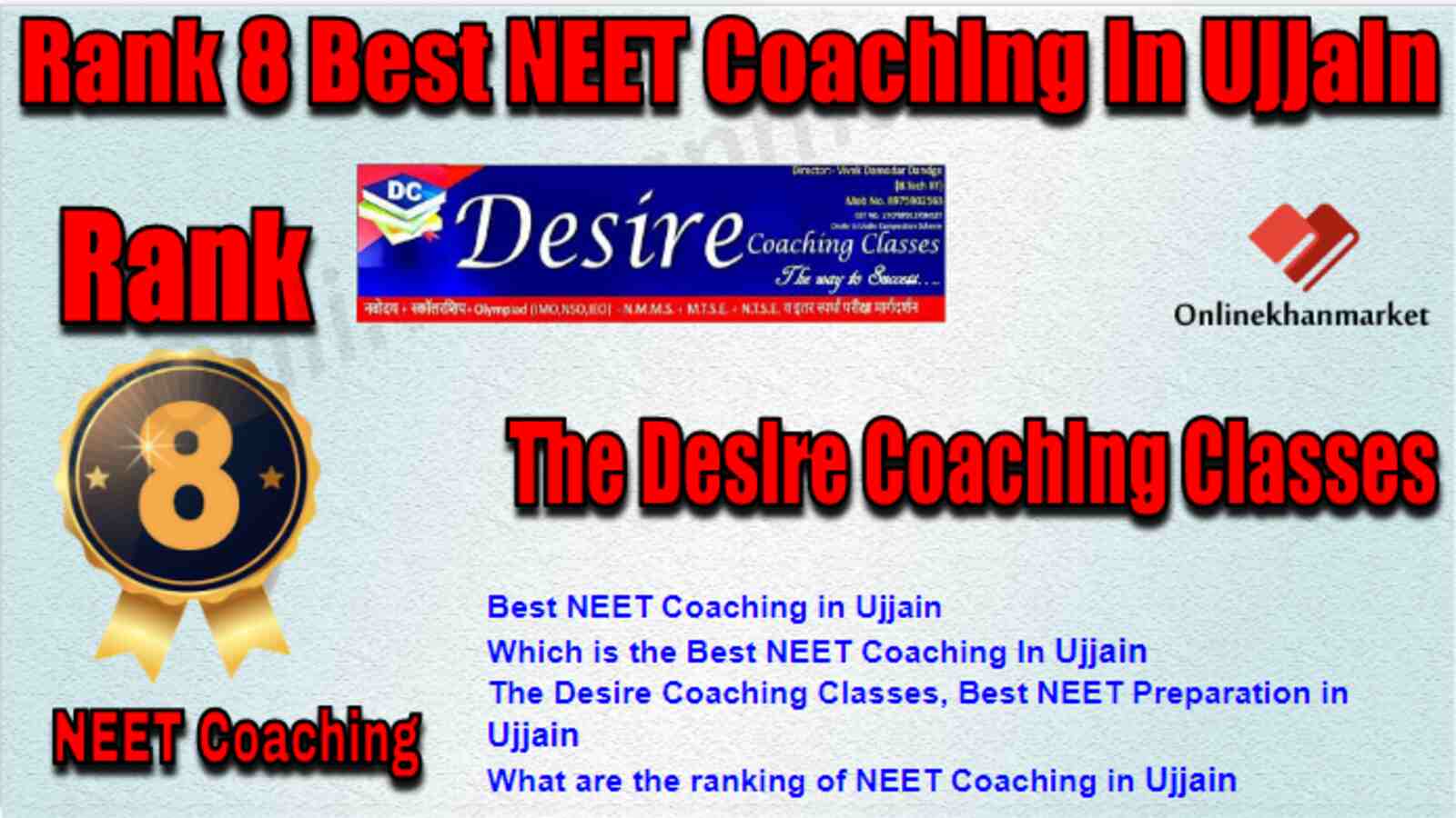 Rank 8 Best NEET Coaching In Ujjain