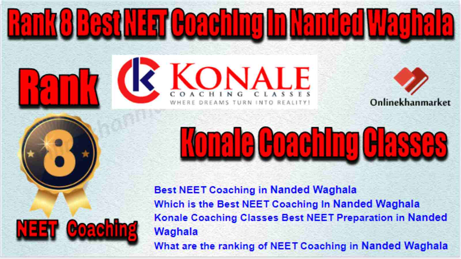 Rank 8 Best NEET Coaching in Nanded Waghala