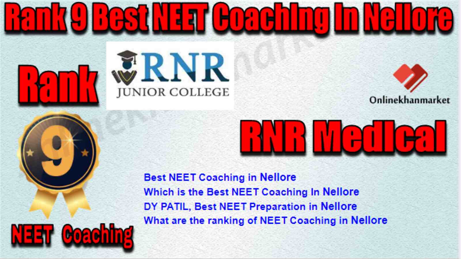 Rank 9 Best NEET Coaching in Nellore