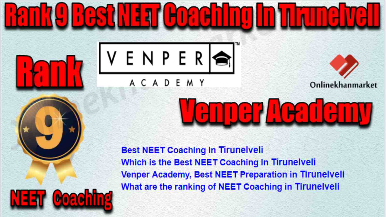 Rank 9 Best NEET Coaching in Tirunelveli