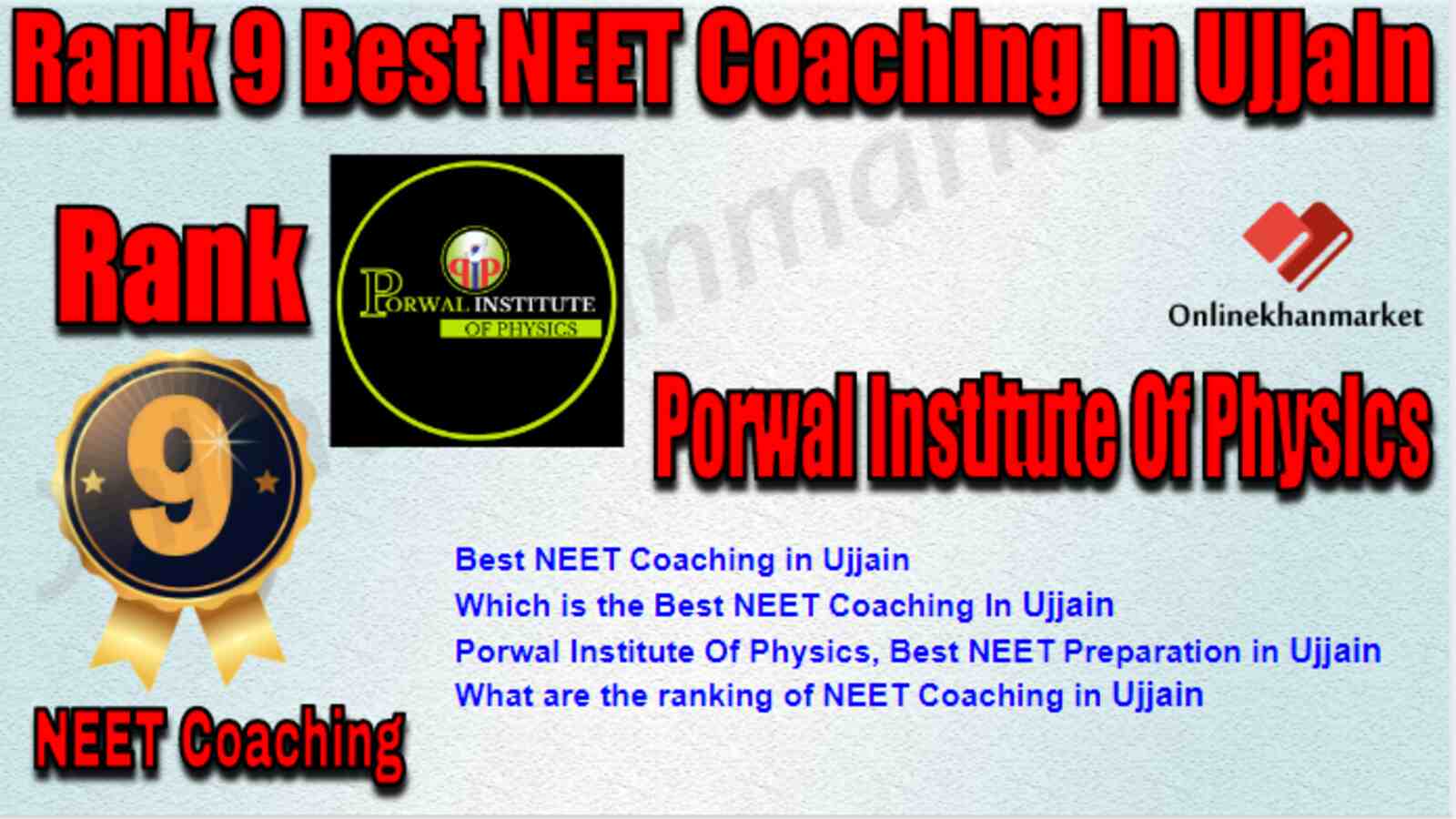 Rank 9 Best NEET Coaching in Ujjain