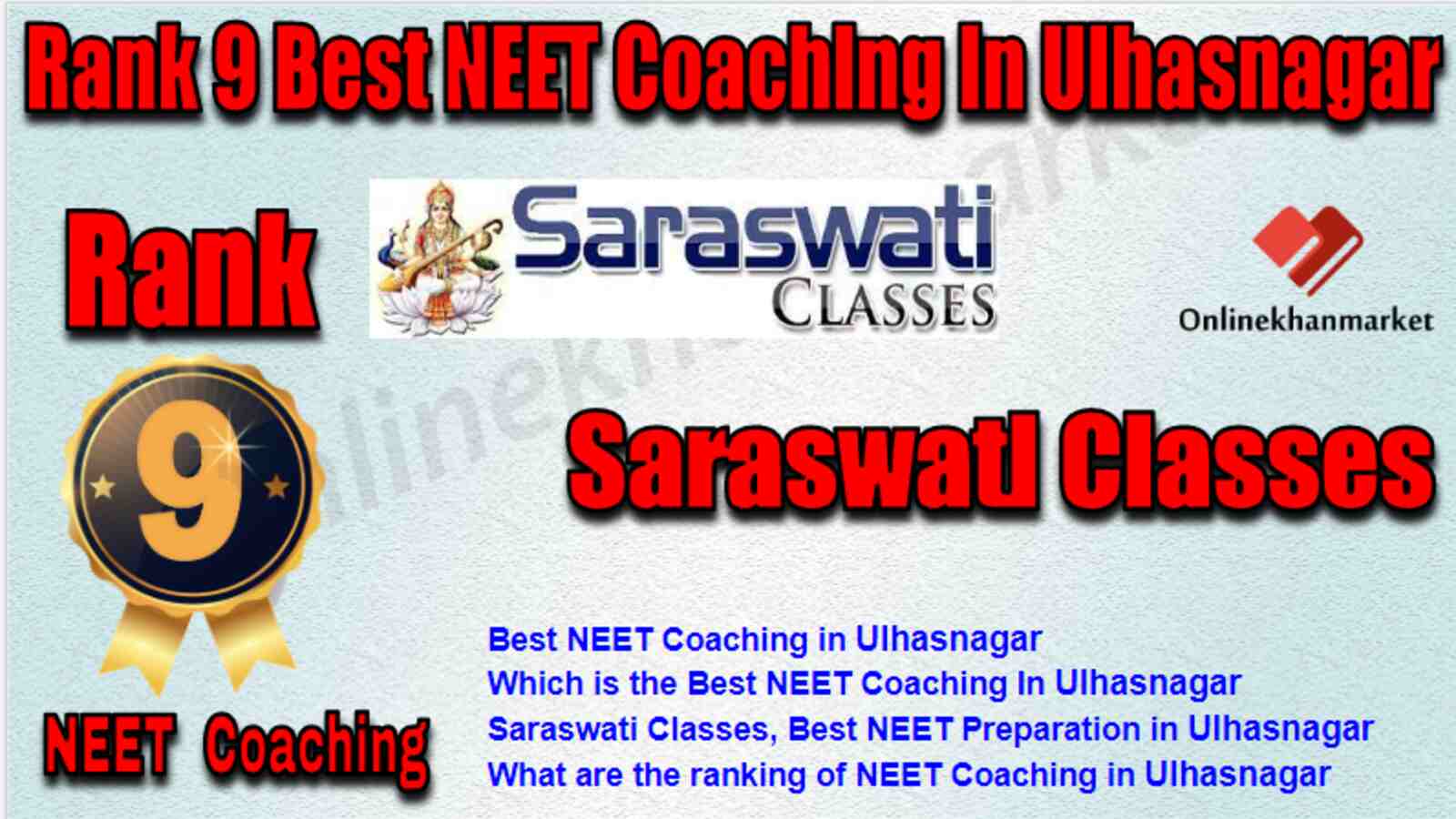 Rank 9 Best NEET Coaching in Ulhasnagar