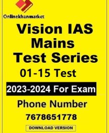 Vision IAS Test Series 01-15 Test