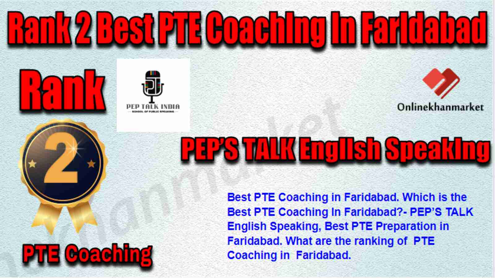 Rank 2 Best PTE Coaching in Faridabad
