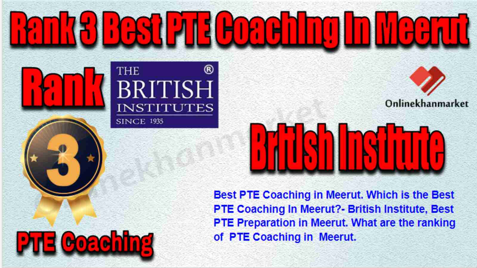 Rank 3 Best PTE Coaching in Meerut