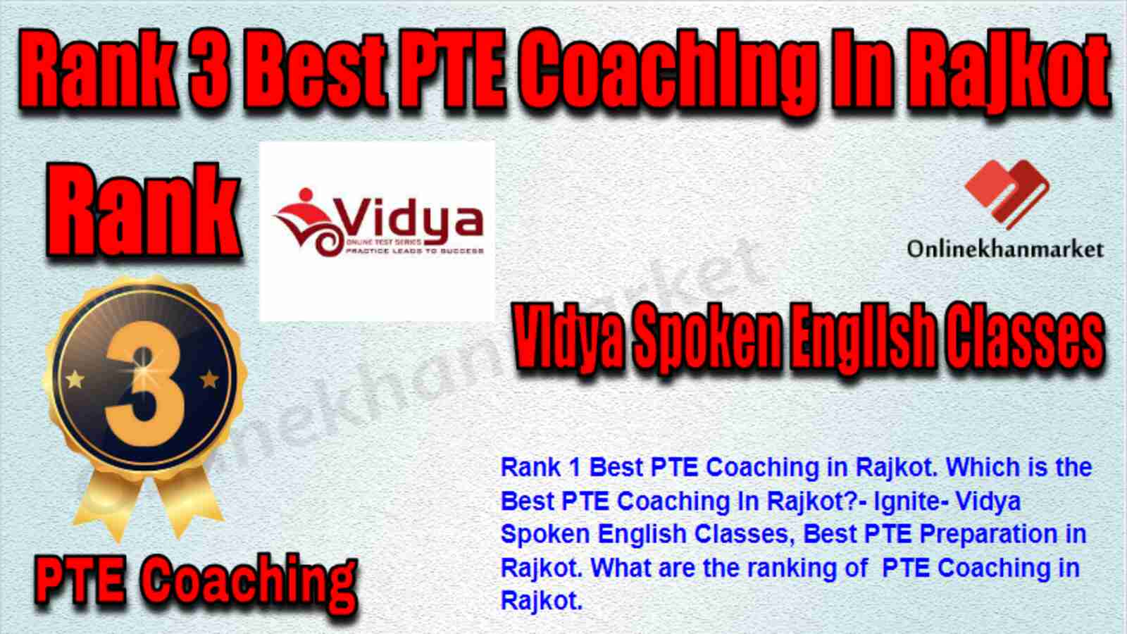 Rank 3 Best PTE Coaching in Rajkot