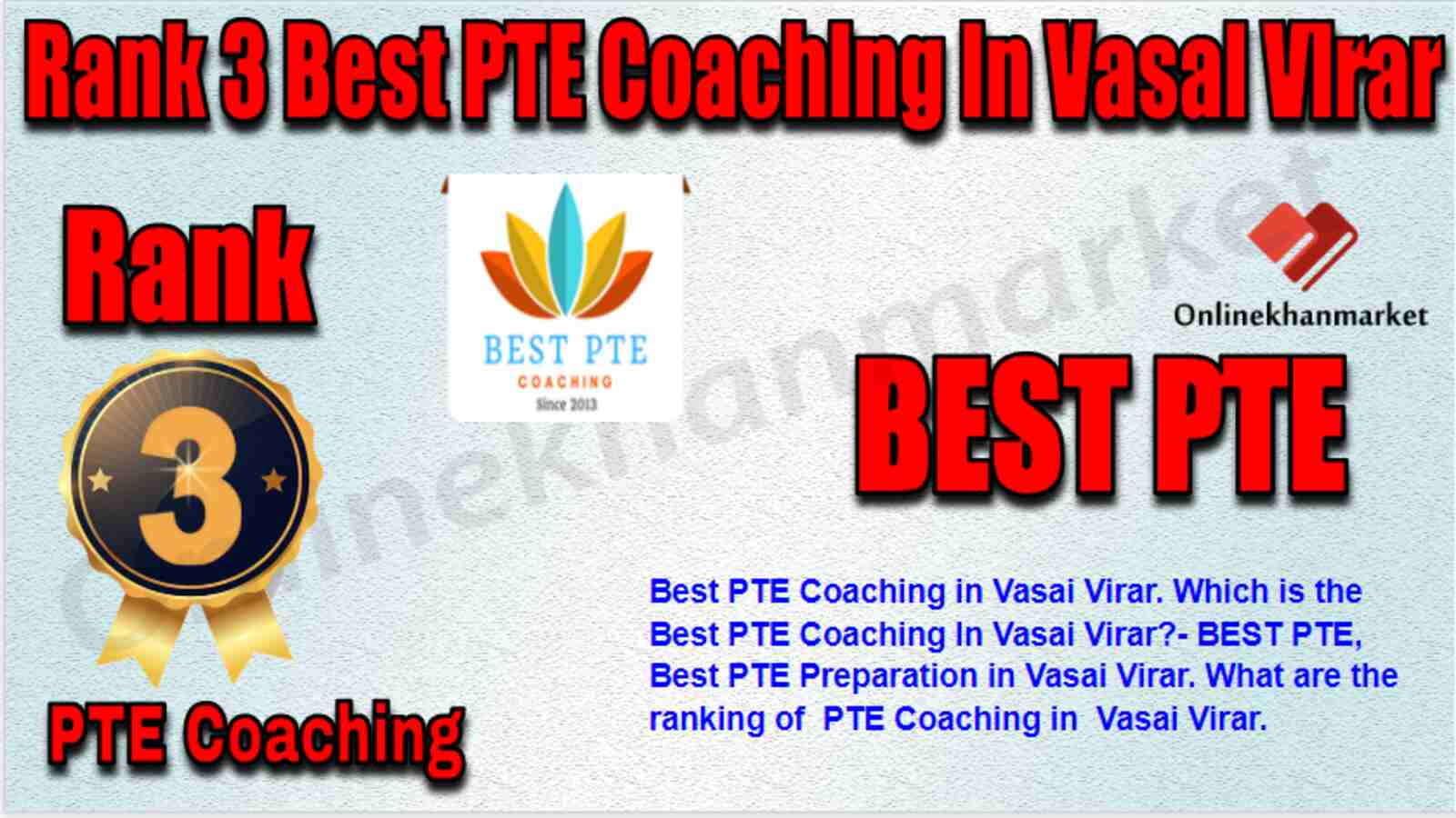 Rank 3 Best PTE Coaching in Vasai Virar