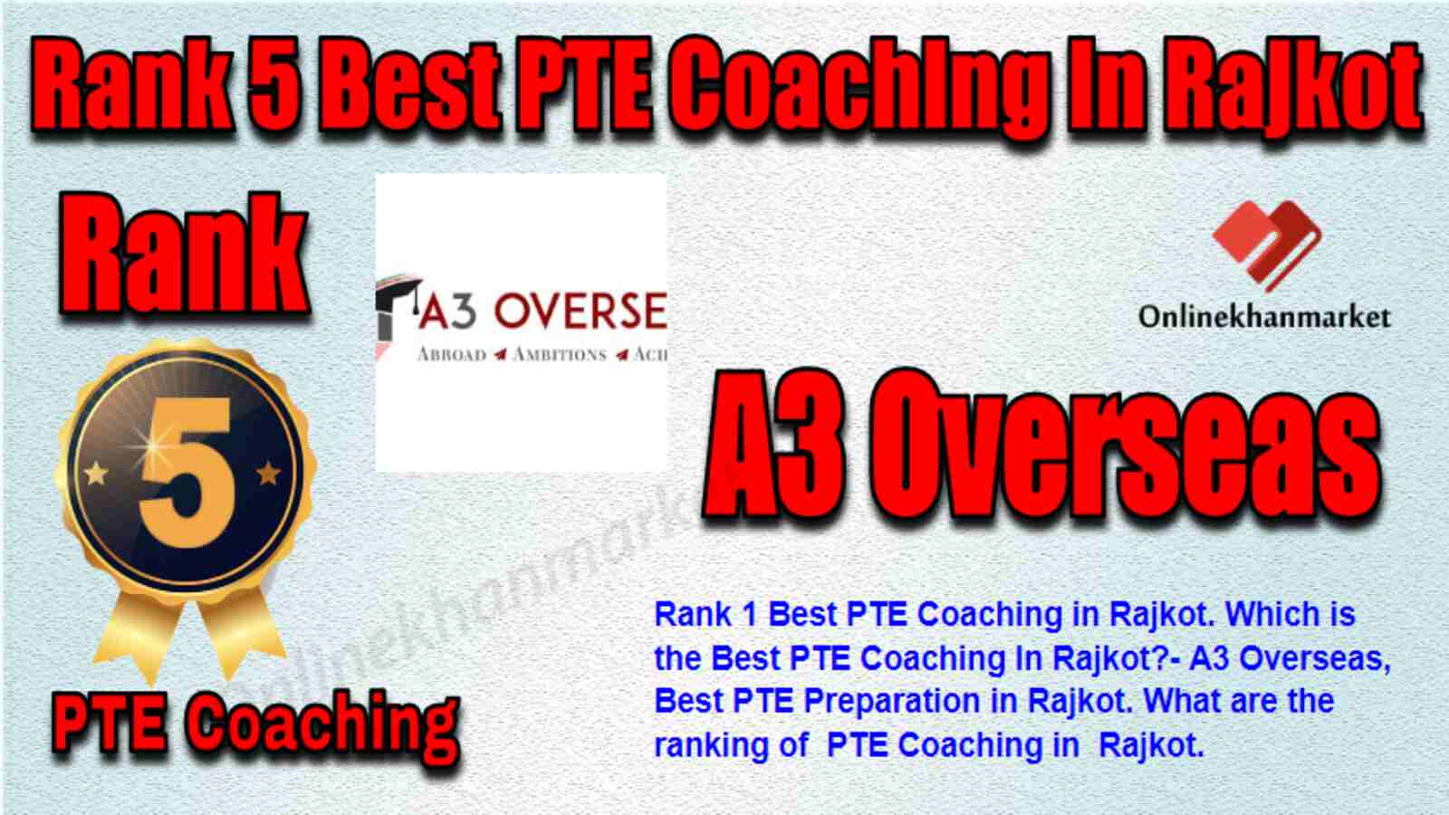 Rank 5 Best PTE Coaching in Rajkot