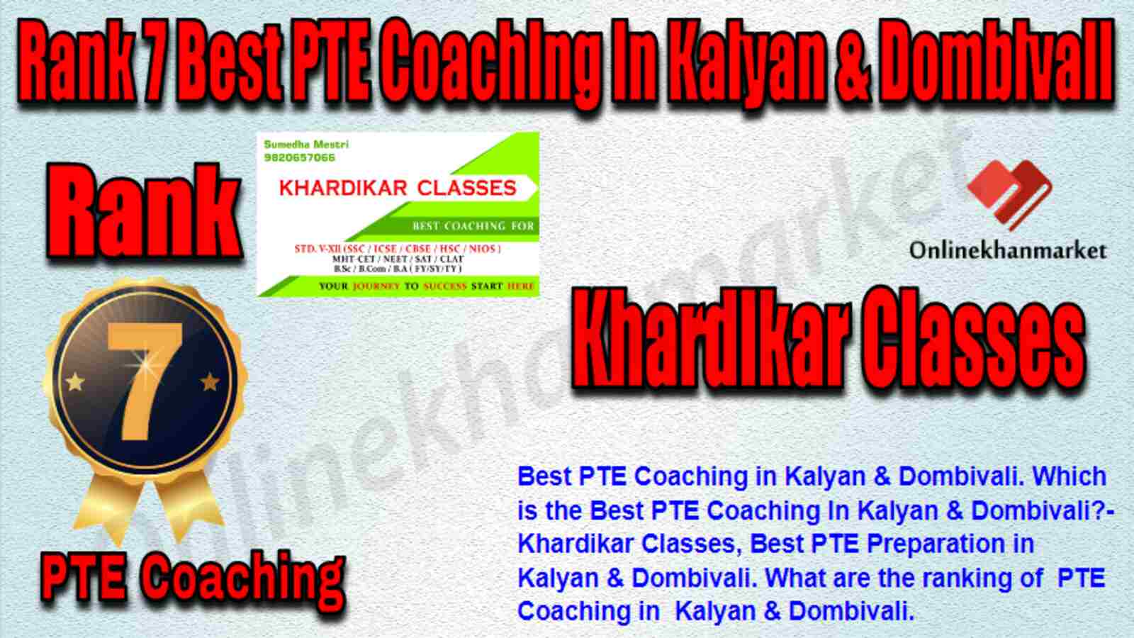 Rank 7 Best PTE Coaching in Kalyan & Dombivali