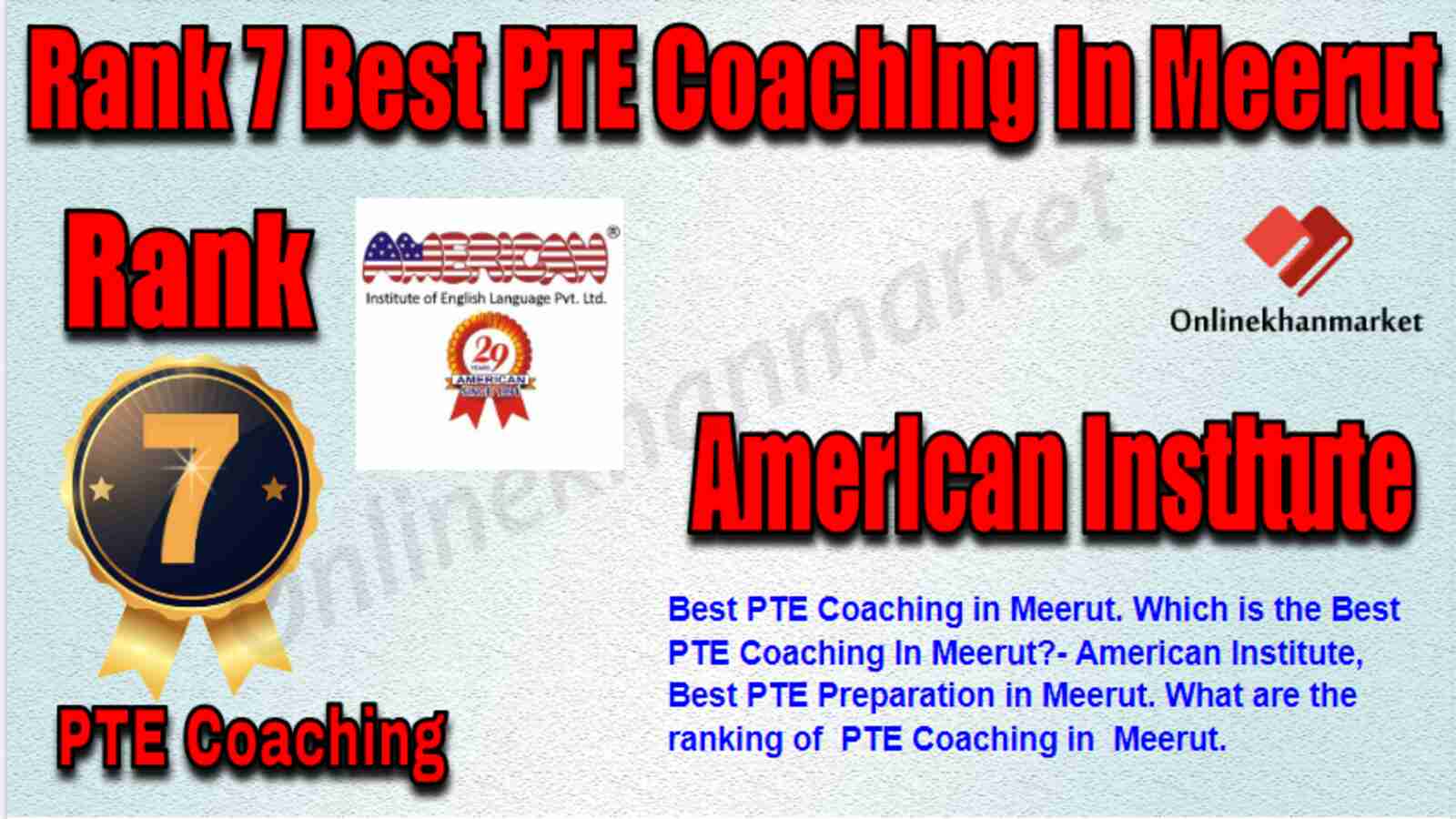 Rank 7 Best PTE Coaching in Meerut