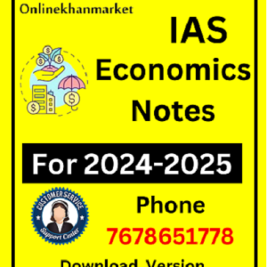 Economics Notes For UPSC IAS Complete Notes