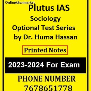Plutus IAS Sociology Optional Test Series by Dr. Huma Hassan