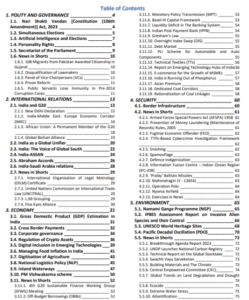 Vision IAS Monthly Current Affairs September 2023 (English Medium)