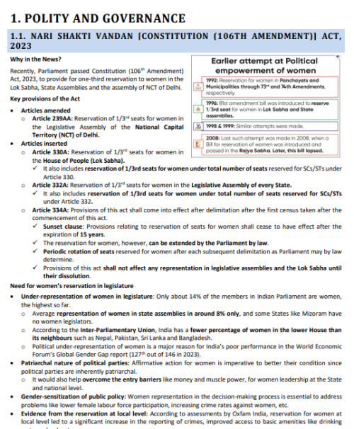 Vision IAS Monthly Current Affairs September 2023 (English Medium)