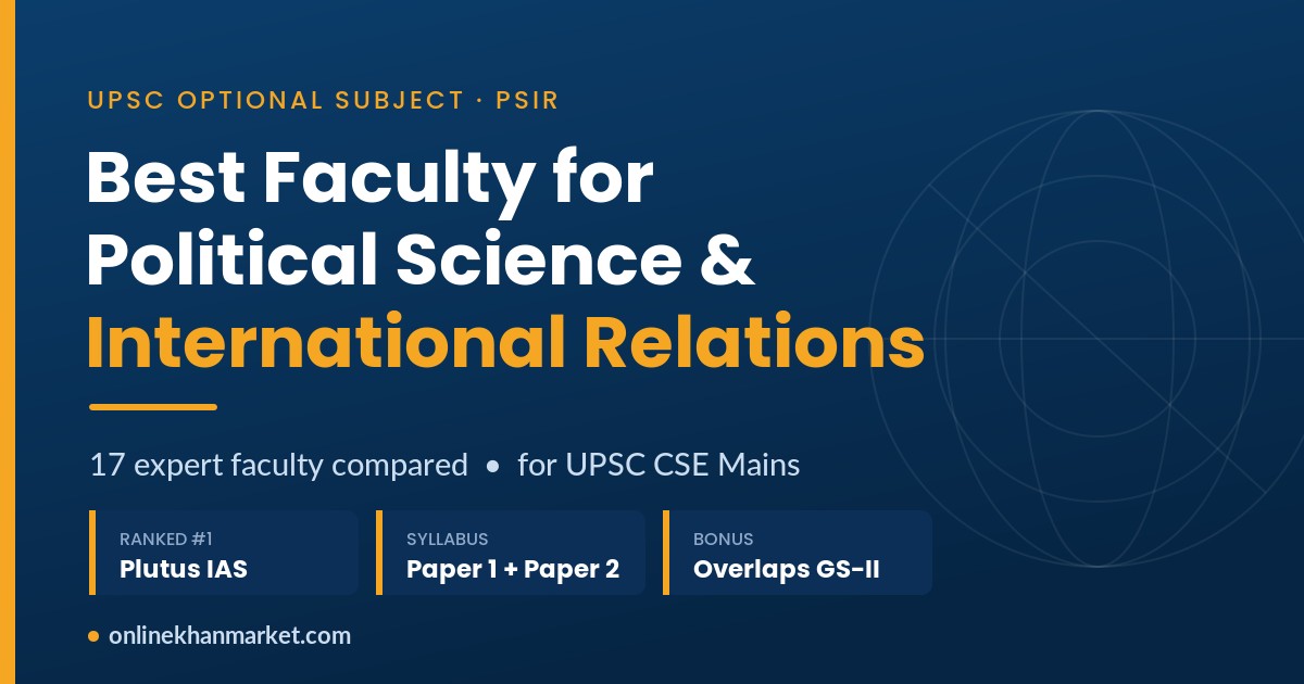 Best Faculty for UPSC Political Science and International Relations Best faculty for UPSC Political Science and International Relations guide banner
