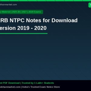 RRB NTPC Notes