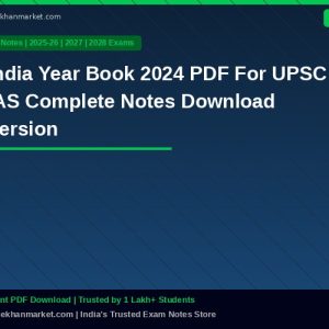 India Year Book 2024 PDF For UPSC IAS Complete Notes Download Version