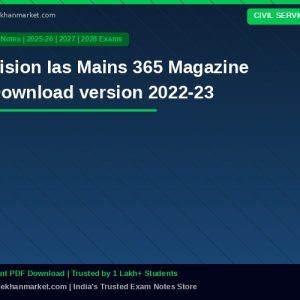 Vision Ias Mains 365 Magazine Download  version 2022-23