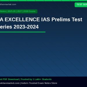 LA EXCELLENCE IAS Prelims Test Series 2023-2024