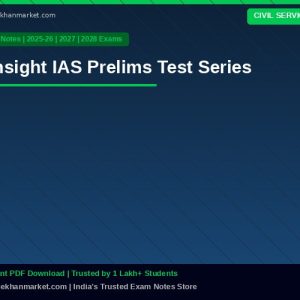 Insight IAS Prelims Test Series