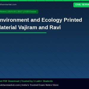 Environment and Ecology Printed Material Vajiram and Ravi