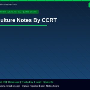 Culture Notes By CCRT