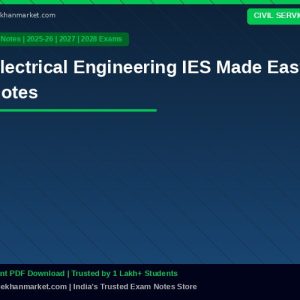 Electrical Engineering IES Made Easy Notes