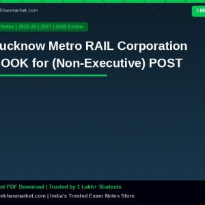 Lucknow Metro RAIL Corporation BOOK for (Non-Executive) POST