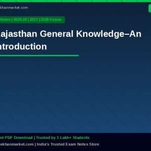 Rajasthan General Knowledge–An Introduction