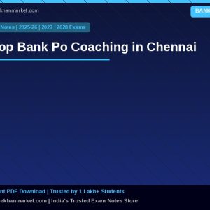 Top Bank Po Coaching in Chennai