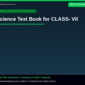 Science Text Book for CLASS- VII