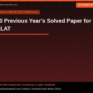 10 Previous Year's Solved Paper for CLAT
