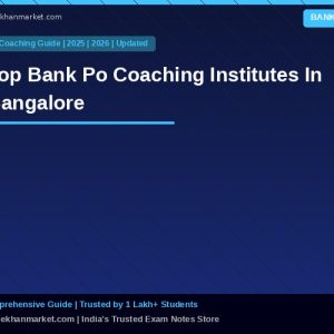 Top Bank Po Coaching Institutes In Bangalore