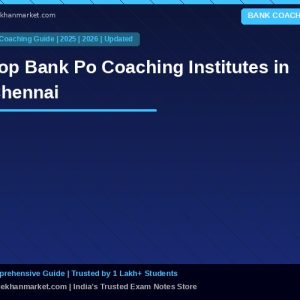 Top Bank Po Coaching Institutes in Chennai