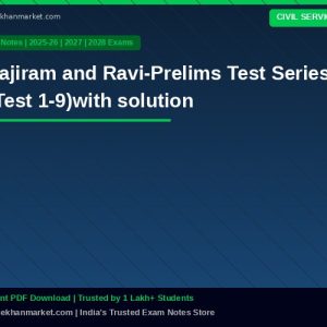 Vajiram and Ravi-Prelims Test Series (Test 1-9)with solution