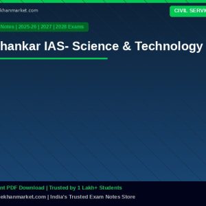 Shankar IAS- Science & Technology