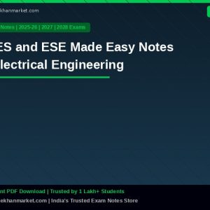 IES and ESE Made Easy Notes Electrical Engineering