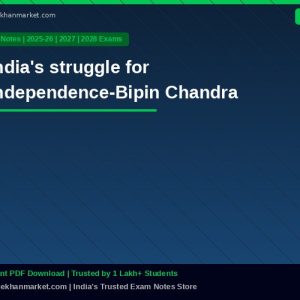 India's struggle for independence-Bipin Chandra