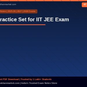 Practice Set for IIT JEE Exam