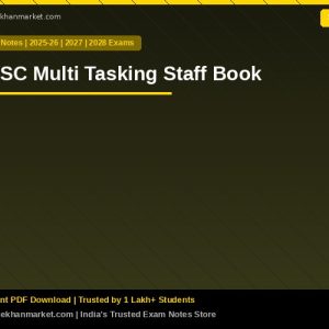 SSC Multi Tasking Staff Book