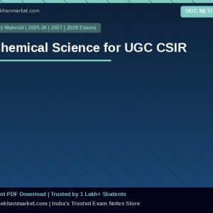 Chemical Science for UGC CSIR