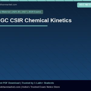 UGC CSIR Chemical Kinetics