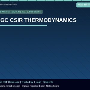 UGC CSIR THERMODYNAMICS