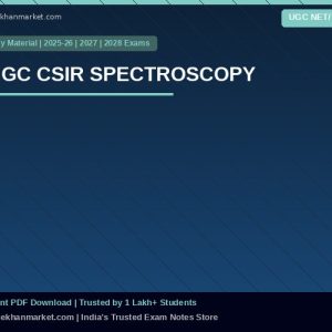 UGC CSIR SPECTROSCOPY
