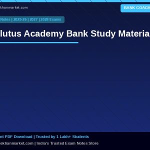 Plutus Academy Bank Study Material