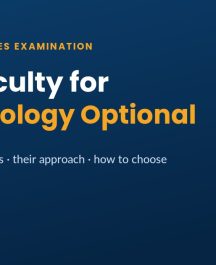 Best Faculty for Anthropology Optional in UPSC