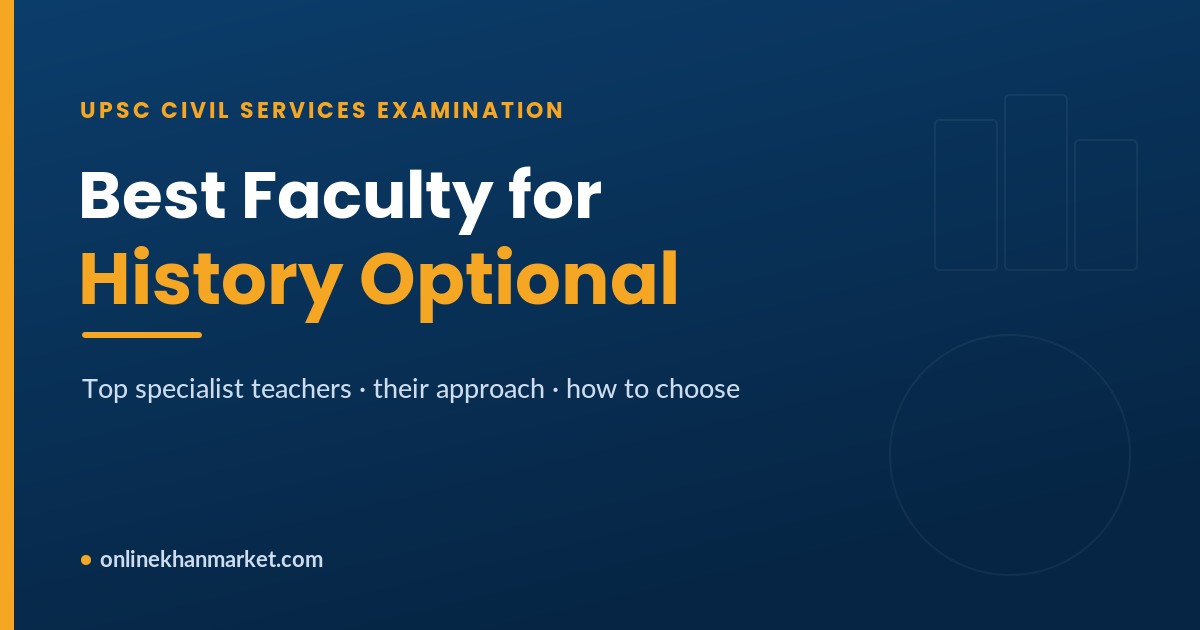Best Faculty for History Optional in UPSC