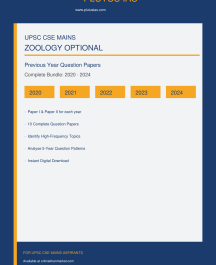 UPSC Zoology Optional PYQ Bundle 2020-2024 by Plutus IAS