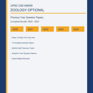 UPSC Zoology Optional PYQ Bundle 2020-2024 by Plutus IAS